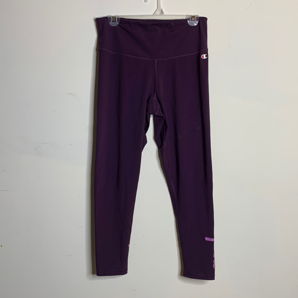 Champion Purple Performance Capris Leggings Size L